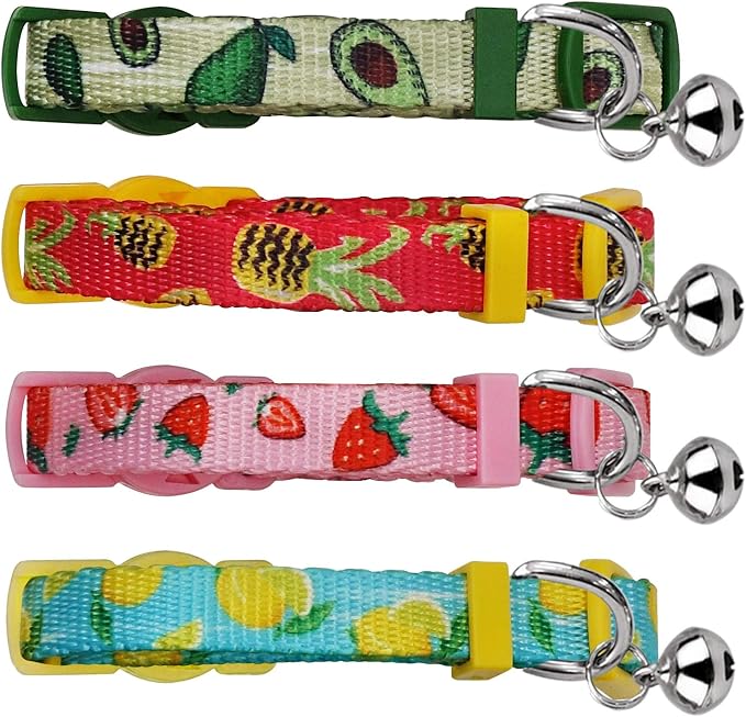 azuza 4 Pack Cat Kitten Collar Breakaway - Image 7