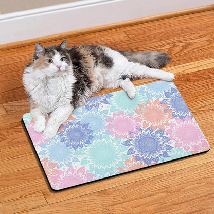 Pet Feeding Mat for Floors Waterproof Dog Mat for Food and Water Absorbent - Image 8