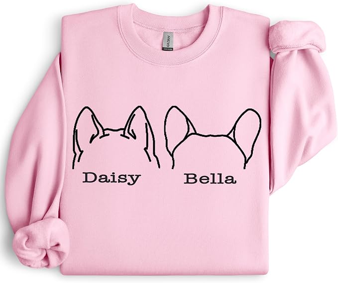 Custom Dog Mom Shirt for Women Pet Ears Sweatshirt - Image 6