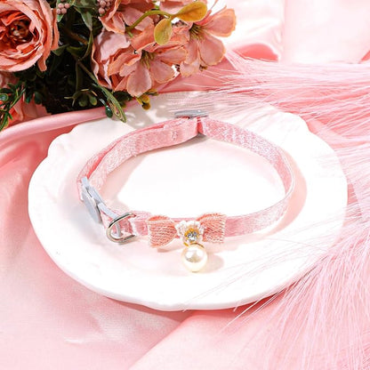 Cat Collar Breakaway, Adjustable Pink Cat Collar - Image 7