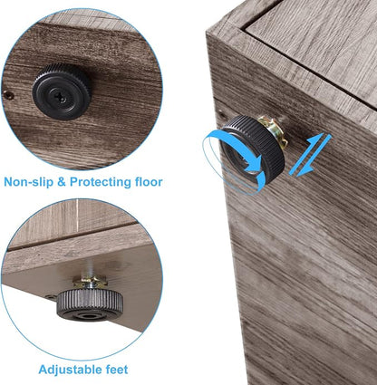 Hey-brother Cat Tree with XL Litter Box Enclosure, All-in-one Cat Tower - Image 9