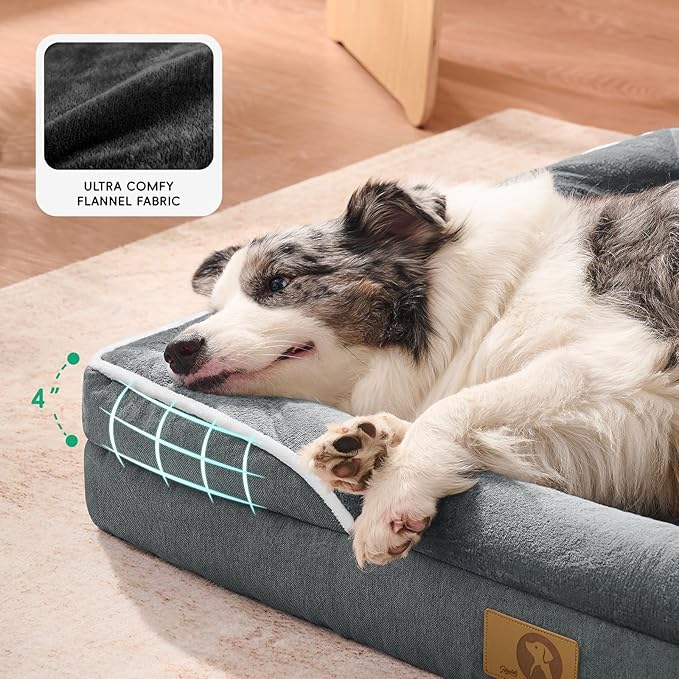Homemate Dog Bed Large Sized Dog: 42x30 inch Orthopedic Large Dogs Bed XL - Image 5