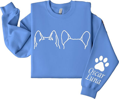 Custom Dog Mom Shirt for Women Pet Ears Sweatshirt - Image 5