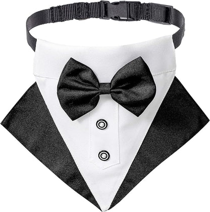 ADOGGYGO Formal Dog Tuxedo Wedding Pet Bandana Collar by ADOGGYGO