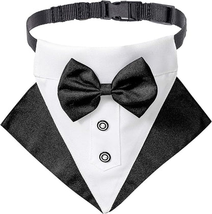 ADOGGYGO Formal Dog Tuxedo Wedding Puppt Bandana Collar by ADOGGYGO