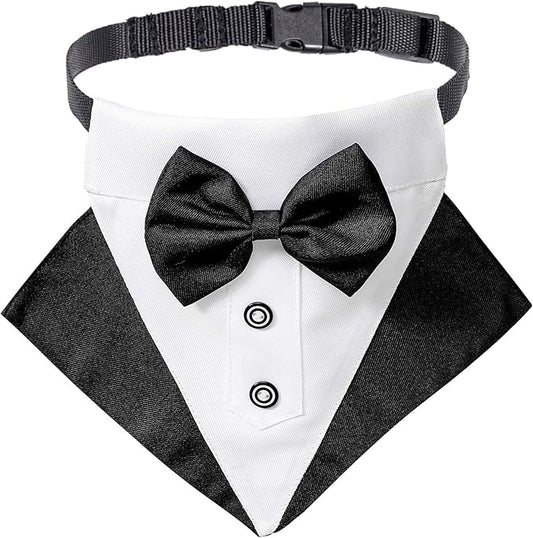 ADOGGYGO Formal Dog Tuxedo Wedding Puppt Bandana Collar by ADOGGYGO