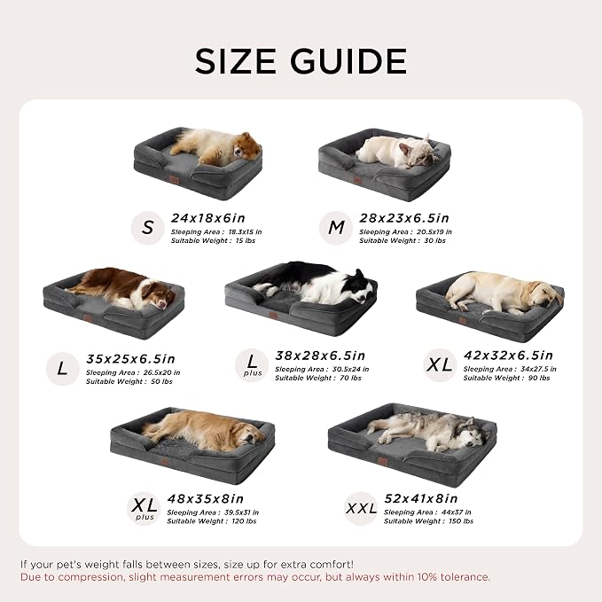 Bedsure Small Orthopedic Dog Bed - Image 7