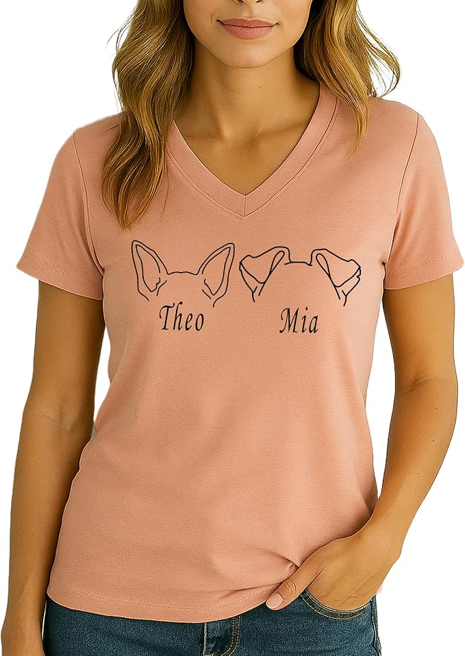 Custom Dog Mom Shirt for Women Pet Ears Sweatshirt - Image 2