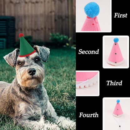 20 Pcs Dog Birthday Hat Set for Small Medium Dogs Cat Puppies, Mini Party Hat - Image 3