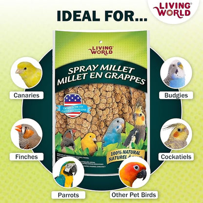 Living World – Millet Spray for Birds, 7 Oz – Premium Treat for Budgies - Image 6