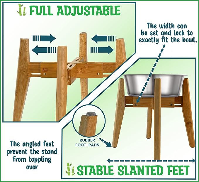 Dog Bowl Stand - Ideal for Large Breeds, Use to Elevate, Raise Pet Dishes - Image 3