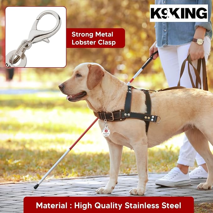 Service Dog TAG Small Breed Premium Double Sided Identification .999 Inch - Image 5