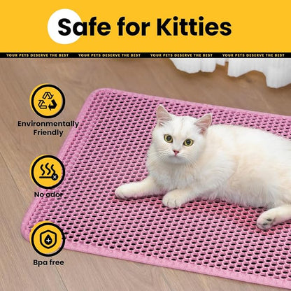 Cat Litter Mat, Upgrade Super Waterproof Back Layer Litter Box Mat, Non Slip - Image 5