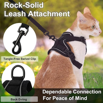 Cat Harness and Leash, Reflective Cat Harness Escape Proof - Image 4