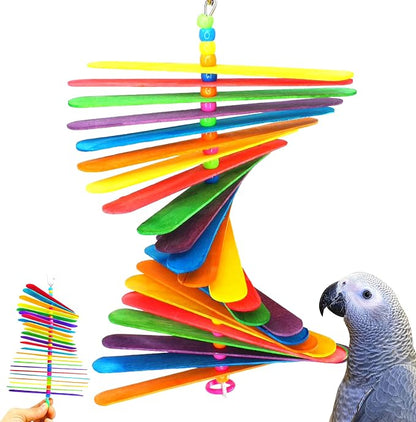 Bonka Bird Toys 867 Big Stick 9.50" x 6", Medium Parrot Chew Cage Toy, and by BonkaBirdToys