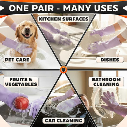 ALPENKOK Silicone Dish Gloves - Image 5