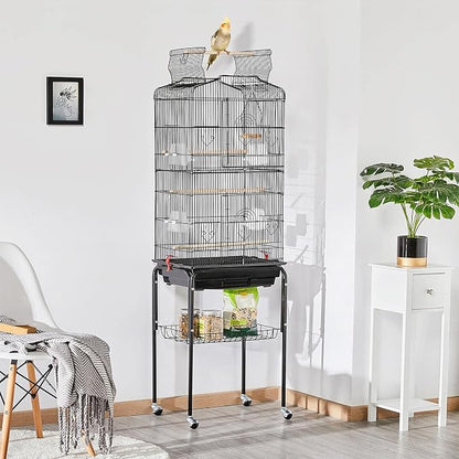 Yaheetech 64-inch Play Open Top Medium Small Bird Cage - Image 2