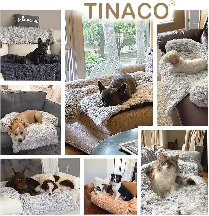 Tinaco Calming Dogs/Cats Bed Mats, Dog Pad Washable Removable Couch Cover - Image 3
