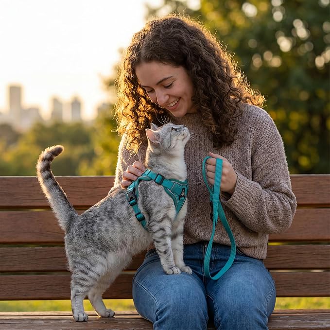 Cat Harness and Leash Set Escape Proof Tactical Large Kitten Harness Emotional - Image 8