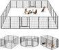 Dog Playpen, 32inch 20 Panels Outdoor Dog Fence Indoor Dog Pen Anti-Rust Pet by Jhsomdr