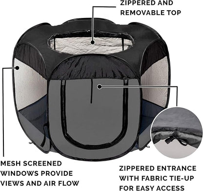 Furhaven Portable Dog Playpen Cat Tent, Pet playground, Kennel foldable indoor - Image 4