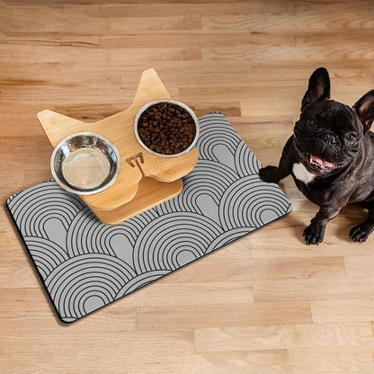 Dog Food Mats for Floors Absorbent, Pet Cat Food Mat - Image 7