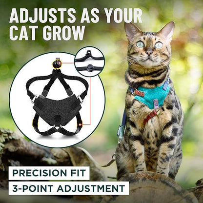Houdini™ Escape Proof Cat Harness and Leash Set by OutdoorBengal – Tactical Vest - Image 6