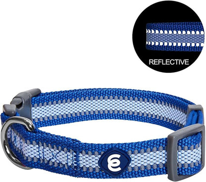 Blueberry Pet Medium Dog Collar in Reflective Navy Blue | Adjustable Classic - Image 5