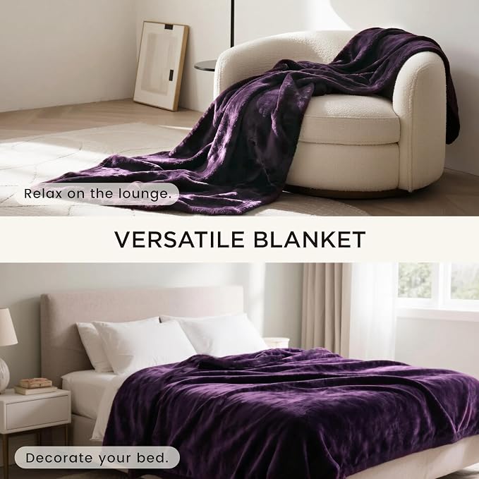 gogobunny Waterproof Bed Blanket, Reversible Sherpa Fleece Throw Blanket - Image 7