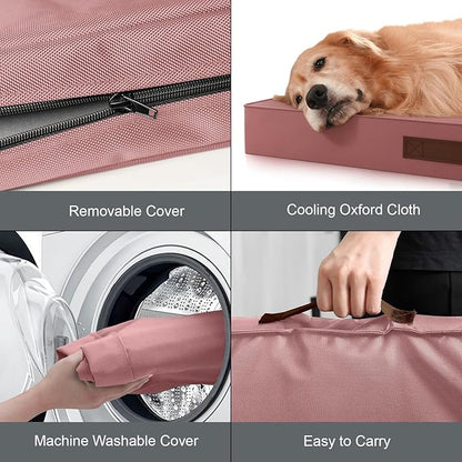 Outdoor Dog Bed for Medium Dogs, Waterproof Dog Crate Mat Orthopedic Egg Crate - Image 6