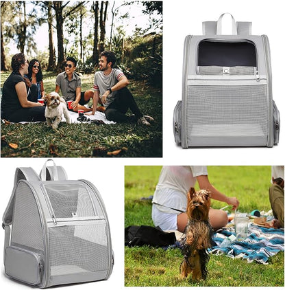 Texsens Pet Backpack Carrier for Small Cats Dogs | Ventilated Design, Safety - Image 7