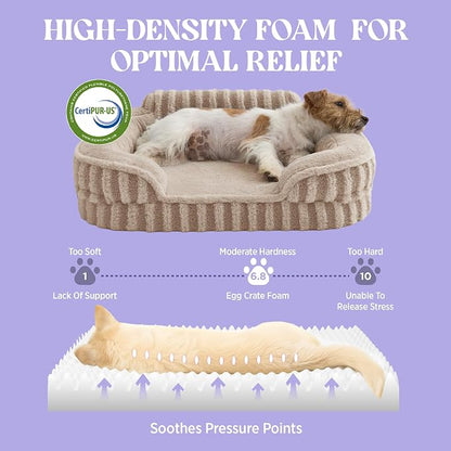 LE SURE Cute L-Plus Dog Beds, Orthopedic Waterproof Large Pet Bed - Image 3