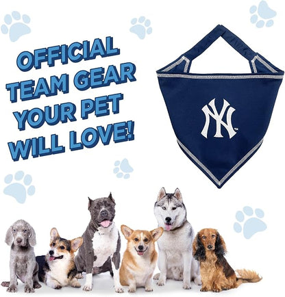 Pets First MLB New York Yankees TIE Bandana, Large/X-Large. Dog Bandana Scarf - Image 6