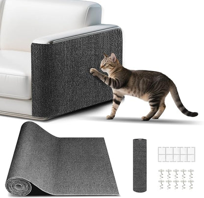 Cat Scratching mat, Self-Adhesive Trimmable cat Scratch Furniture Protector by Unknown