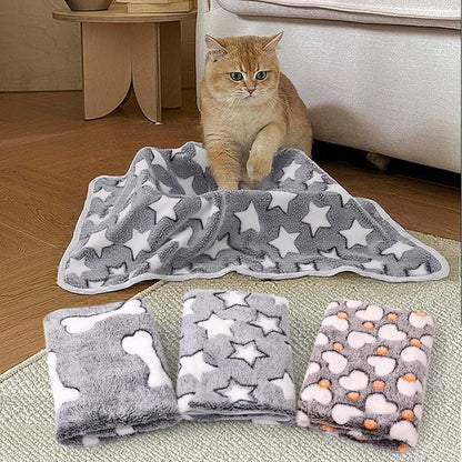 3 Pack Cat and Dog Blanket Soft & Warm Fleece Flanne Pet Blanket, Great Pet - Image 2