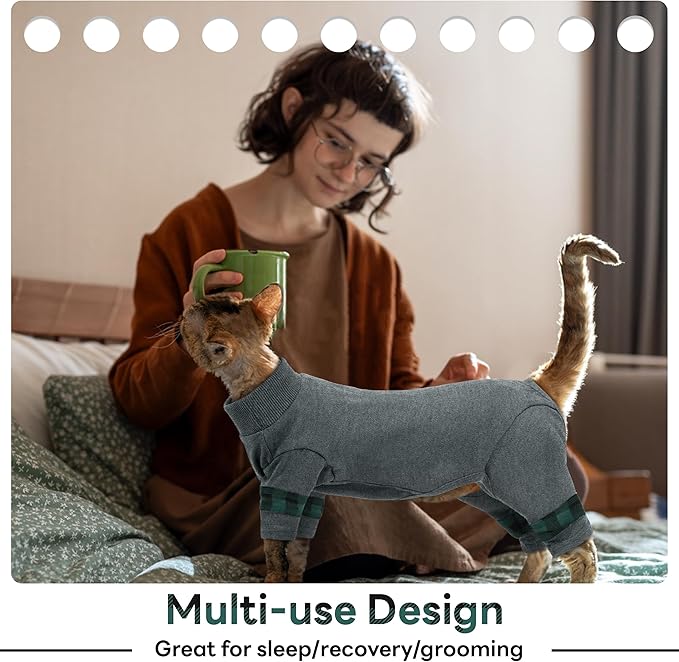 PUMYPOREITY Fur Control Cat Pajamas, Versatile Shirt - Image 4