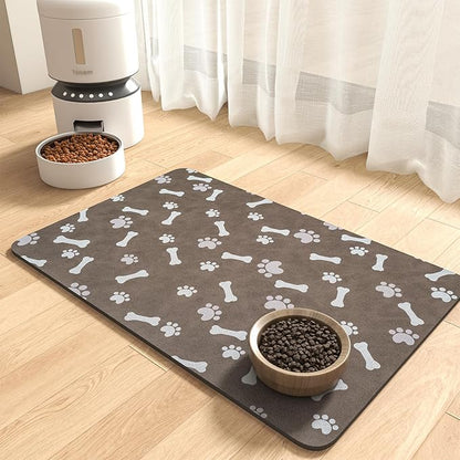 MontVoo Dog Food Mat-Large Pet Feeding Mat by MontVoo