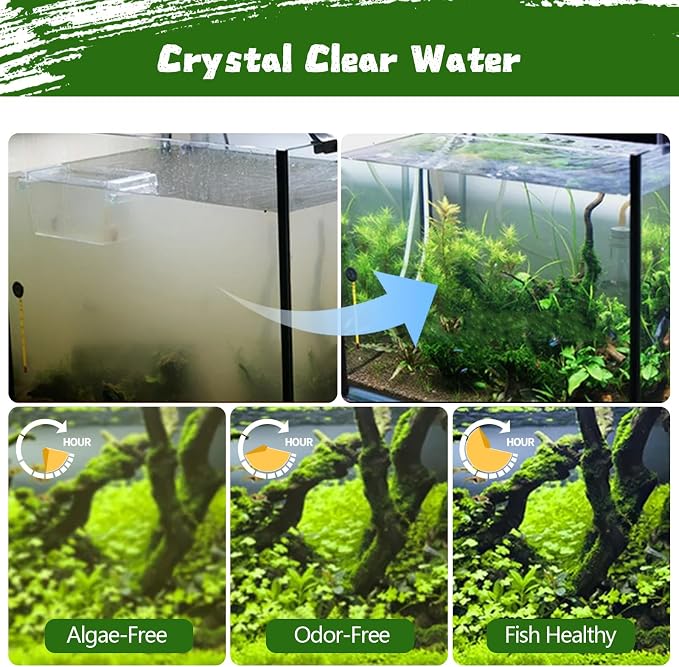 Aquarium Filter Floss 12 * 144 Inches, Cut to Fit Fish Tank Filter, Dual - Image 3