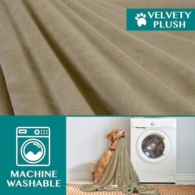 PetAmi Dog Blanket for Bed, XL Pet Blanket Large Dogs, Fleece Furniture Couch - Image 6