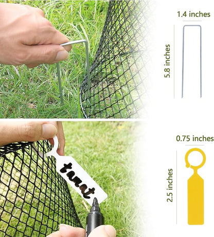 Anothera 20Pcs Chicken Wire Cloche Plant Covers, 9.2×9.2 Inches Plant - Image 5