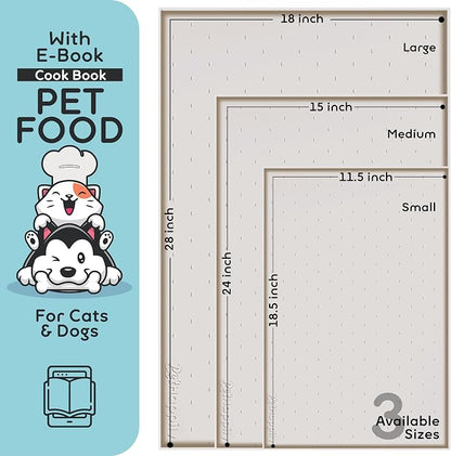 Dog Food Mat - Raised Edges Dogs Mat - Image 2