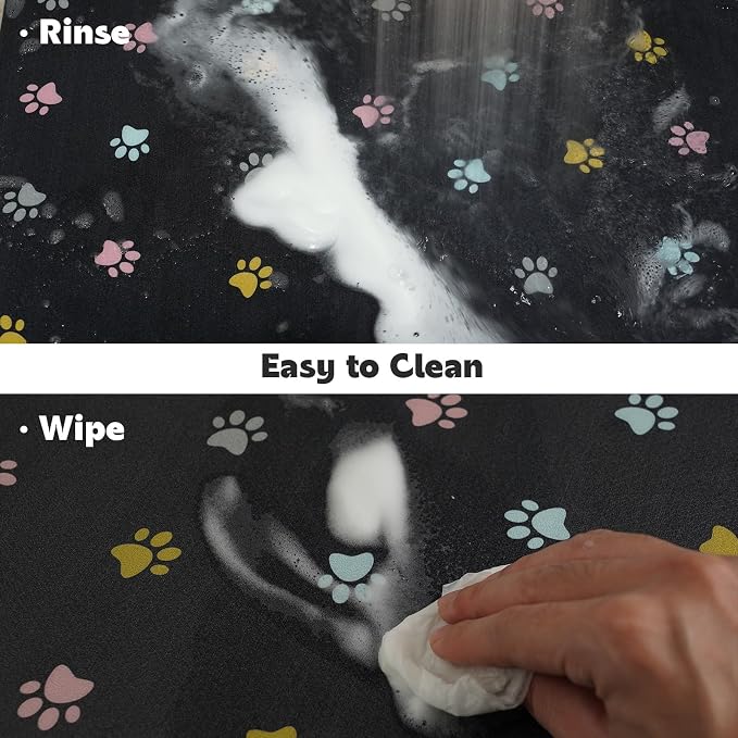 Cat Food Mat Absorbent Dog Mat for Food and Water Non Slip Quick Dry Dog Bowl - Image 7