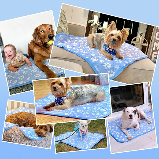 Rywell Self-Cooling Mat for Dogs Medium, Quick-Dry Dog Blanket - Image 8