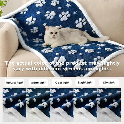 Waterproof Blanket for Dog Cat or Adult, Cute 3D Textured Paw Dog Blanket for - Image 7