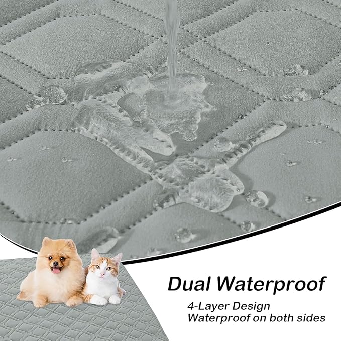 hyha Waterproof Dog Bed Blanket, Soft Pet Blankets, Waterproof Couch Cover - Image 2