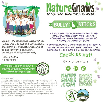 Nature Gnaws Thin Bully Sticks for Dogs 5-6" - Image 5