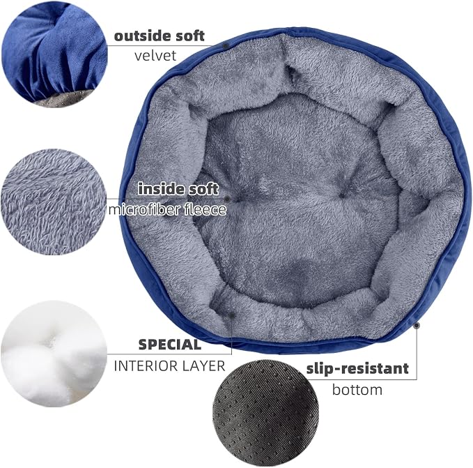 Asvin Medium Dog Bed for Medium Dogs, Large Cat Beds for Indoor Cats, Pet Bed - Image 4