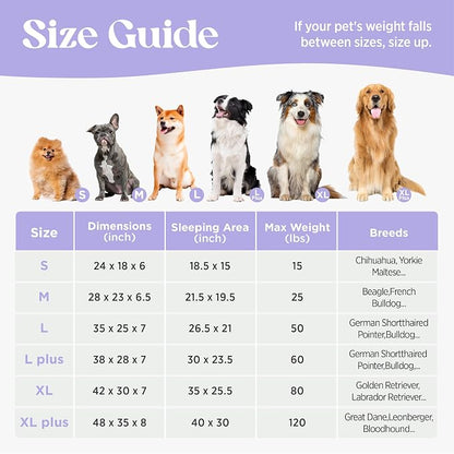 LE SURE Cute L-Plus Dog Beds, Orthopedic Waterproof Large Pet Bed - Image 6