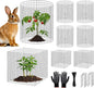 30Pcs Plant Protector from Animals, 10 Pack 12'' x 12'' Wire Plant Protectors by APOCHON
