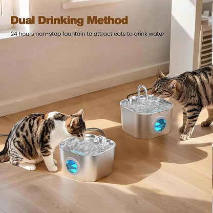 Cat Water Fountain Stainless Steel: Pet Fountains - Image 7